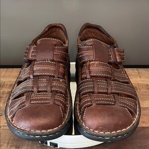 Men's Brown Leather Sandals (10)